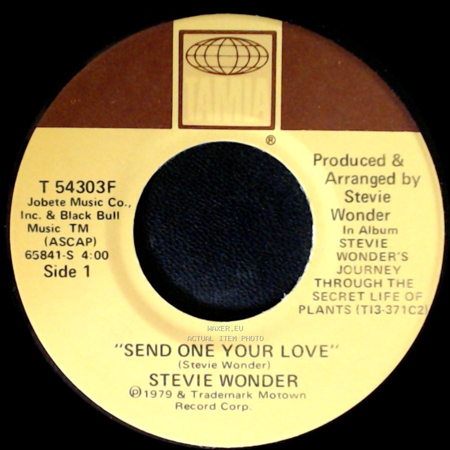 Stevie Wonder - Send One Your Love / Send One Your Love (Instrumental) side A