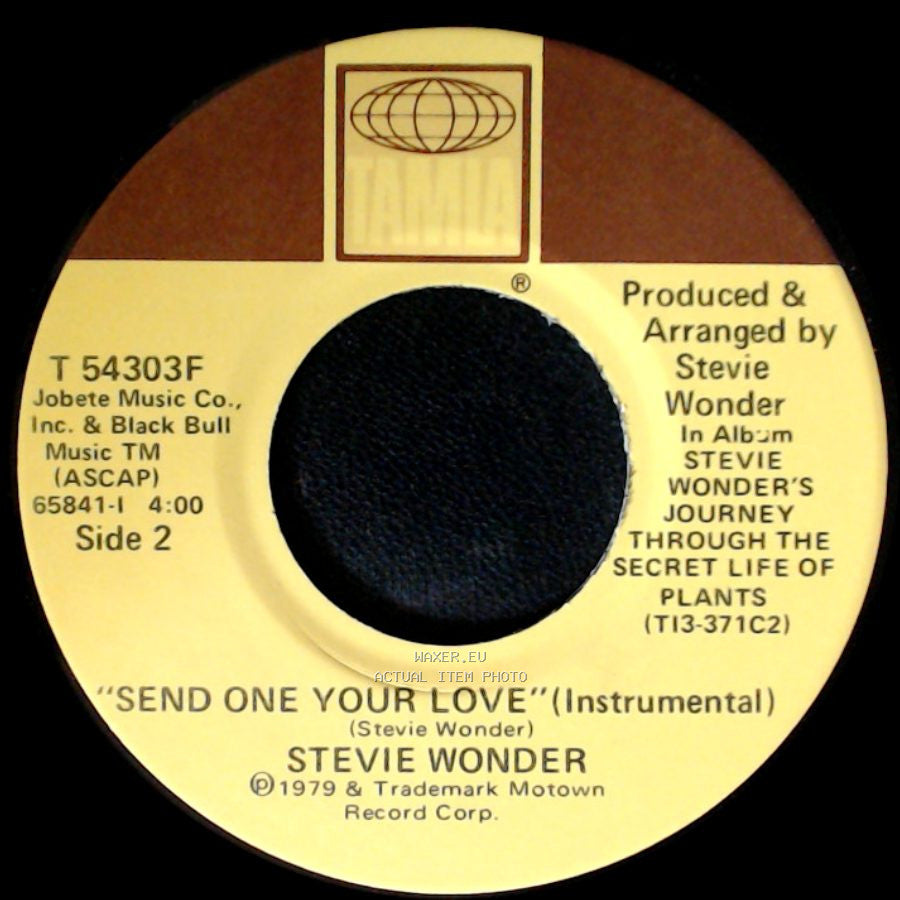 Stevie Wonder - Send One Your Love / Send One Your Love (Instrumental) side B