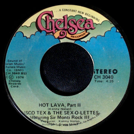 Disco Tex & The Sex-O-Lettes Featuring Sir Monti Rock Iii / Disco Tex & The Sex-O-Lettes - Hot Lava / Hot Lava, Part Ii side B