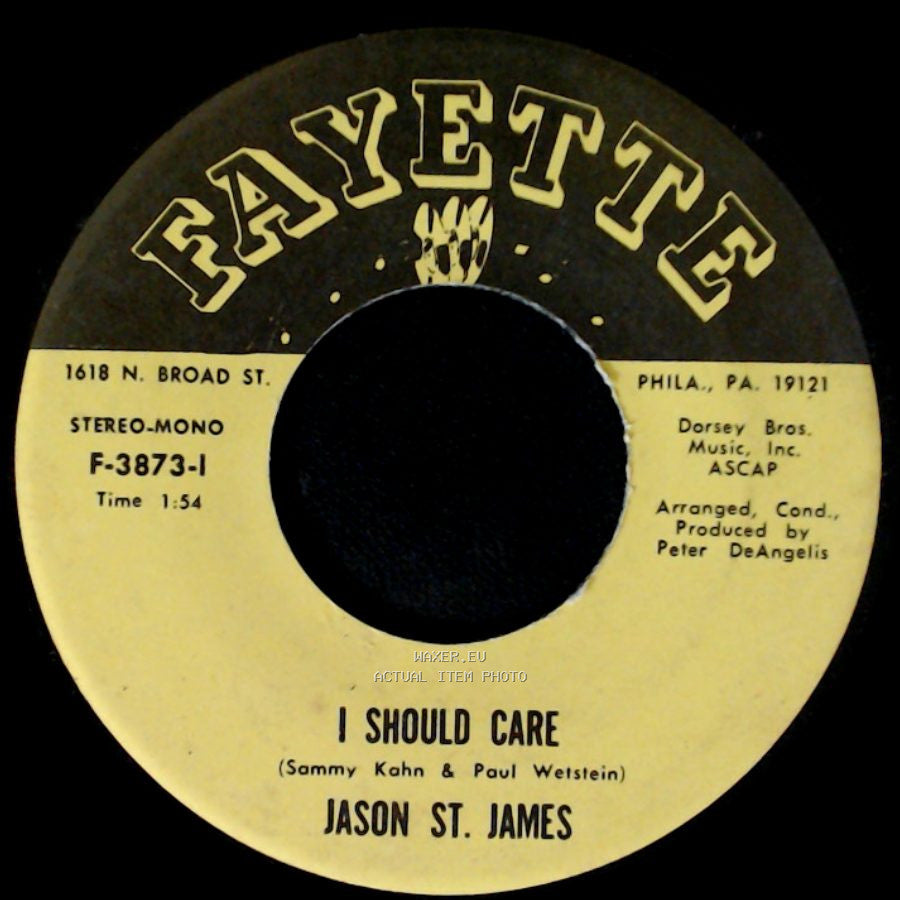 Jason St. James - A Million To One / I Should Care side B