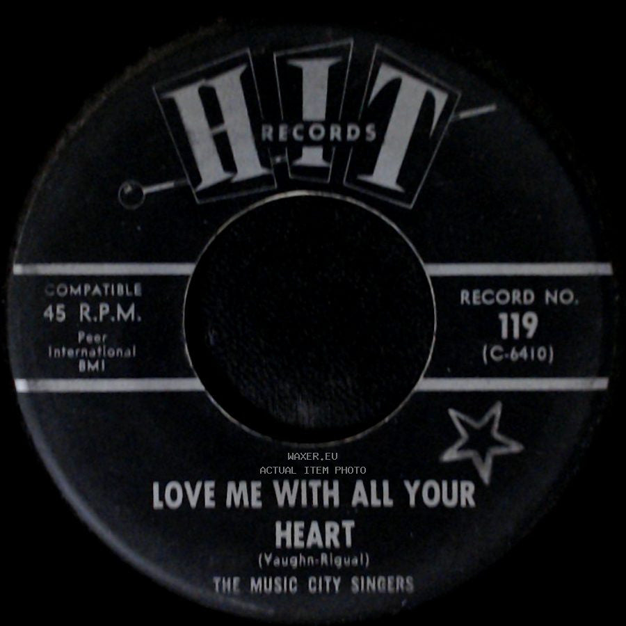 The Music City Singers / The Nashville Five - Love Me With All Your Heart / Cotton Candy side A