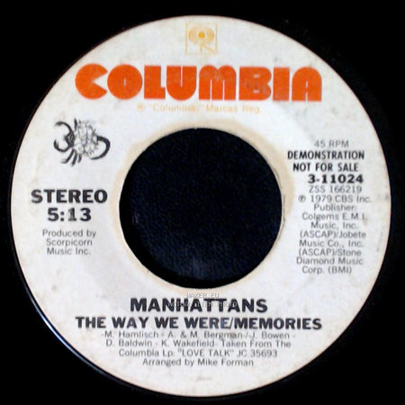 Manhattans - The Way We Were/Memories / The Way We Were/Memories side A