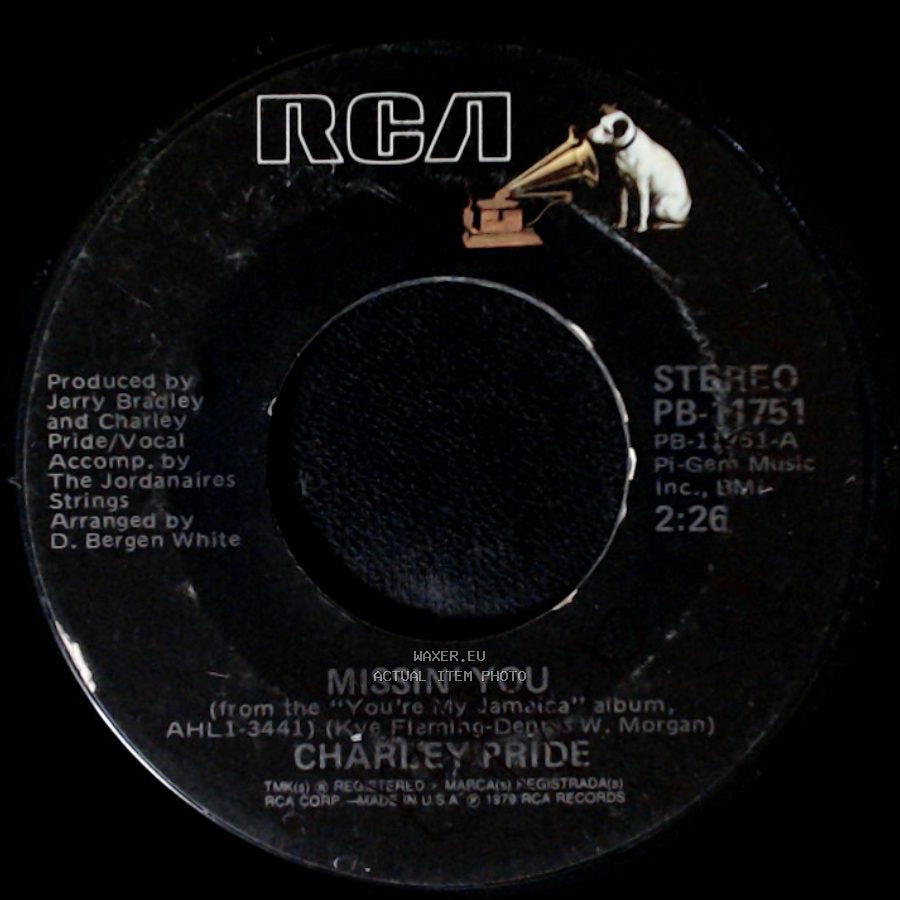 Charley Pride - Heartbreak Mountain / Missin' You side B