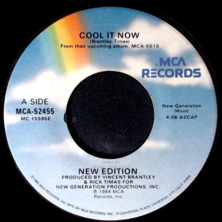 New Edition - Cool It Now / Cool It Now (Sing Along Version) side A
