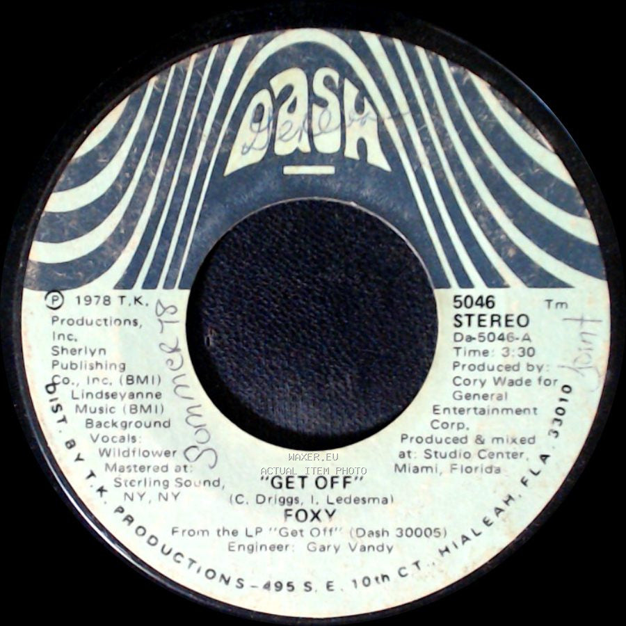 Foxy - Get Off / You Make Me Hot side A