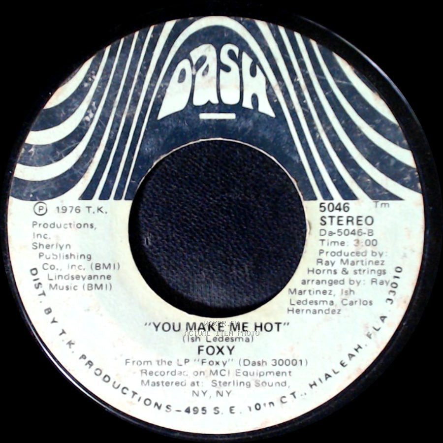 Foxy - Get Off / You Make Me Hot side B
