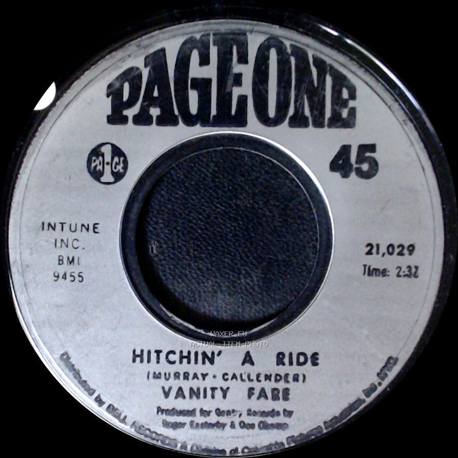 Vanity Fare - Man Child / Hitchin' A Ride side B