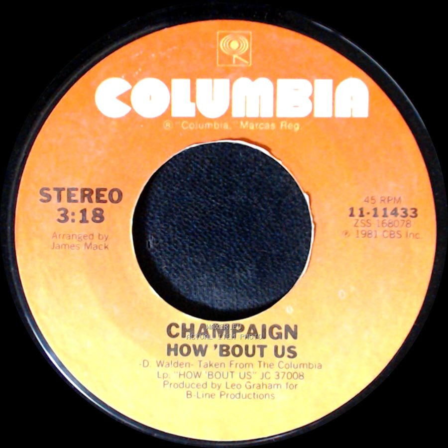 Champaign - How 'bout Us / Spinnin' side A