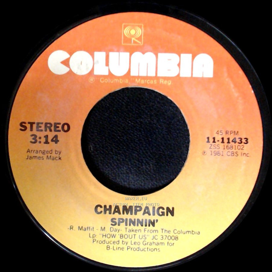 Champaign - How 'bout Us / Spinnin' side B