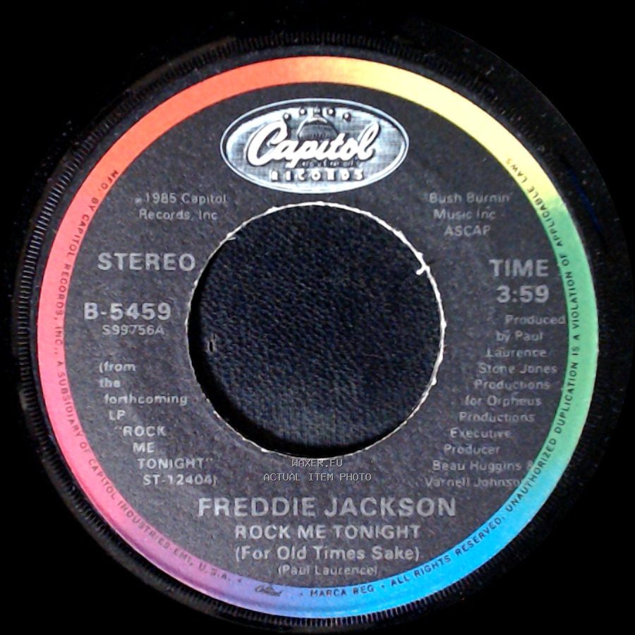 Freddie Jackson - Rock Me Tonight (For Old Times Sake) / Rock Me Tonight (Groove Version) side A