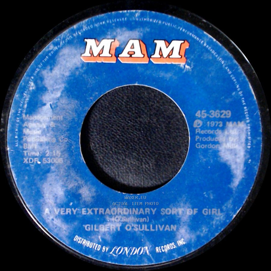 Gilbert O'sullivan - A Very Extraordinary Sort Of Girl / Get Down side A