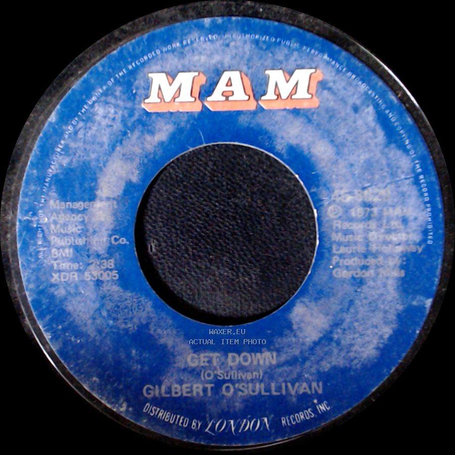 Gilbert O'sullivan - A Very Extraordinary Sort Of Girl / Get Down side B