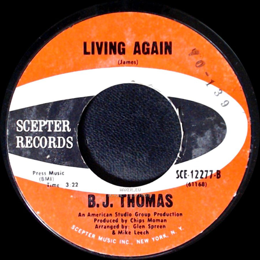 B. J. Thomas - Living Again / Everybody's Out Of Town side A