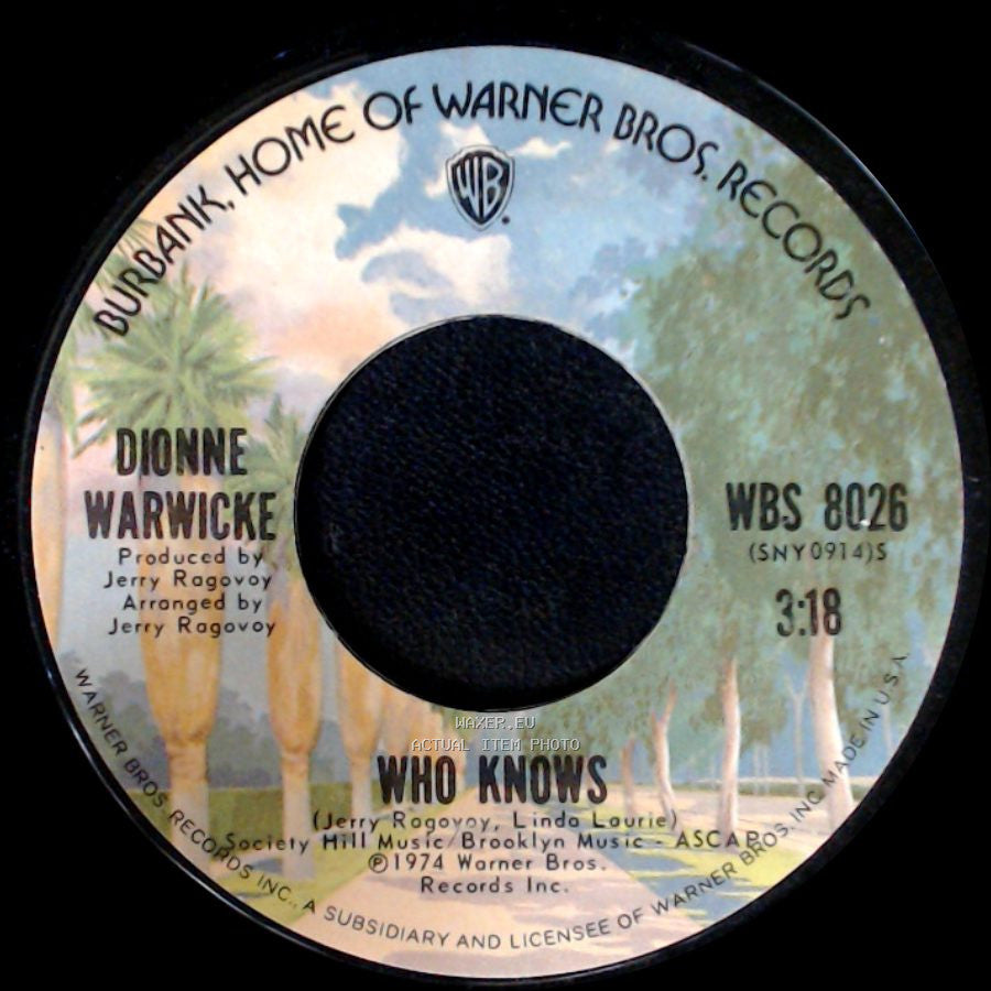 Dionne Warwicke - Who Knows / Sure Thing side A