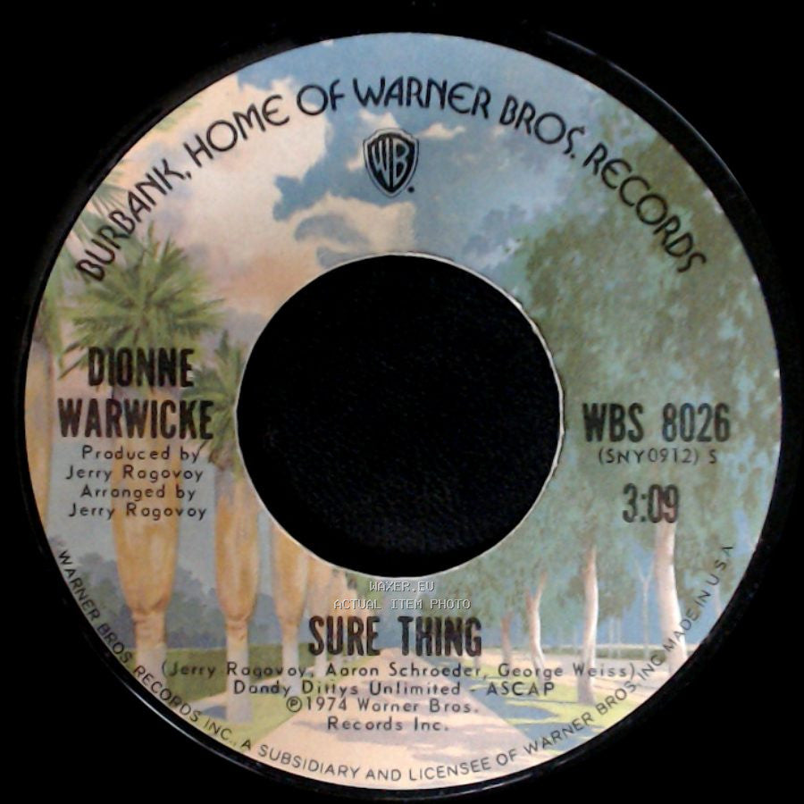 Dionne Warwicke - Who Knows / Sure Thing side B