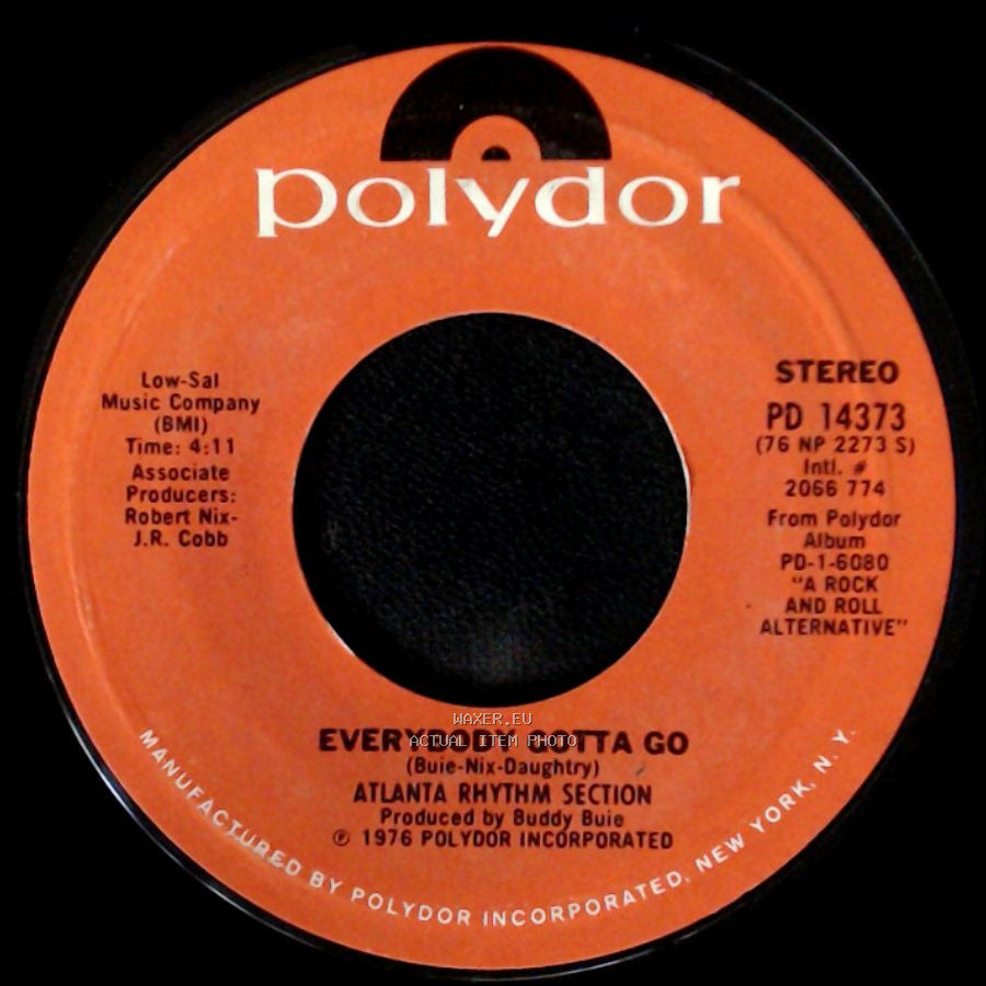 Atlanta Rhythm Section - Everybody Gotta Go / So In To You side A