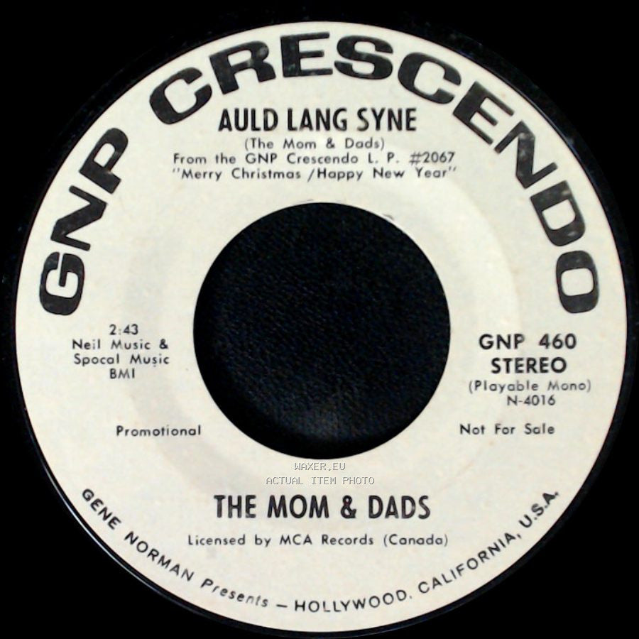 The Mom & Dads - Auld Lang Syne / Jingle Bell Rock side A