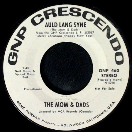 The Mom & Dads - Auld Lang Syne / Jingle Bell Rock side A