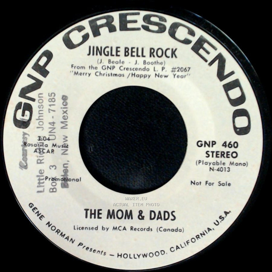 The Mom & Dads - Auld Lang Syne / Jingle Bell Rock side B