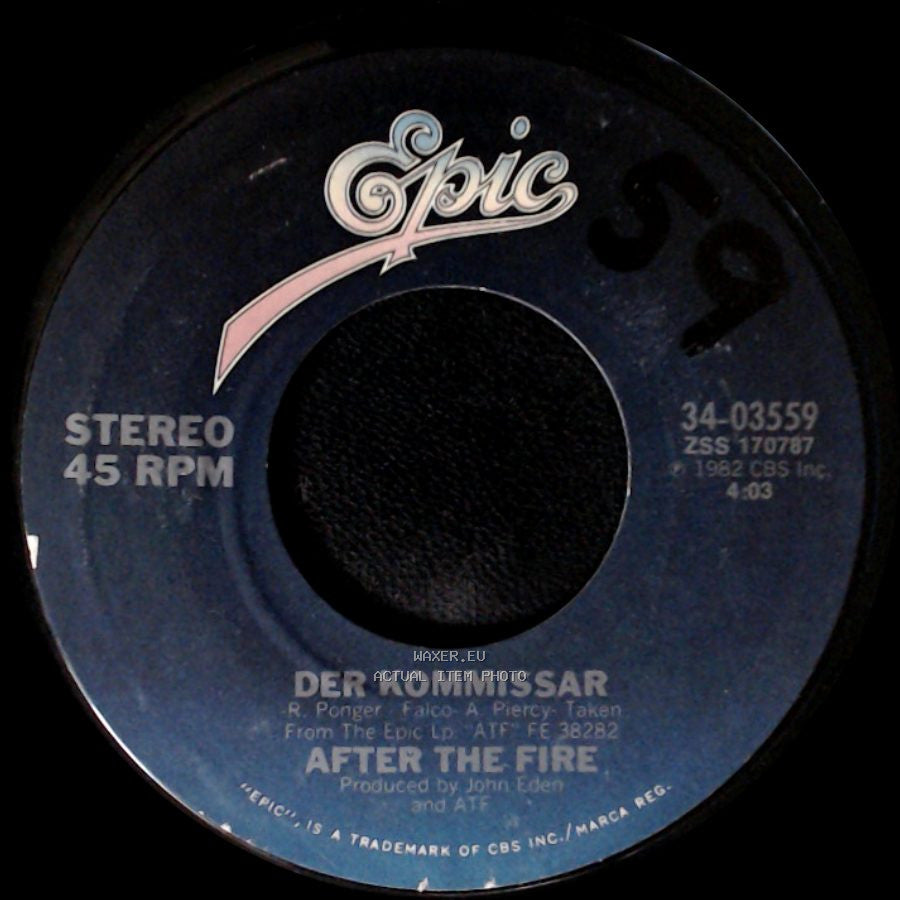 After The Fire - Der Kommissar / Dancing In The Shadows side A