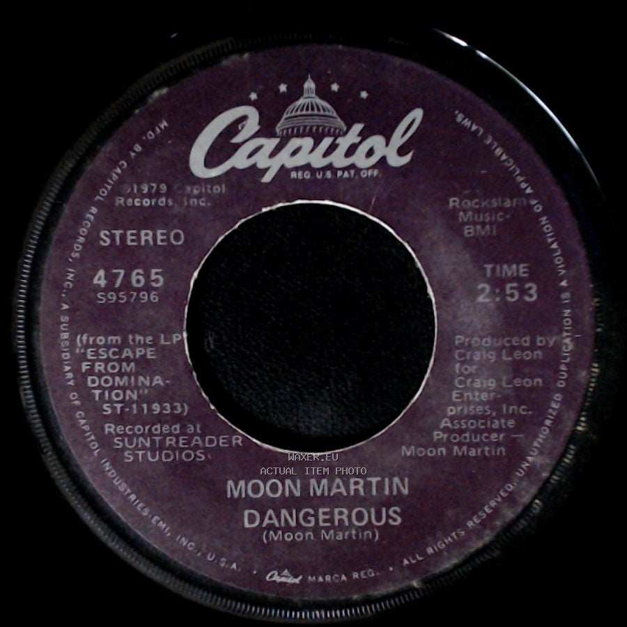 Moon Martin - Dangerous / Rolene side A