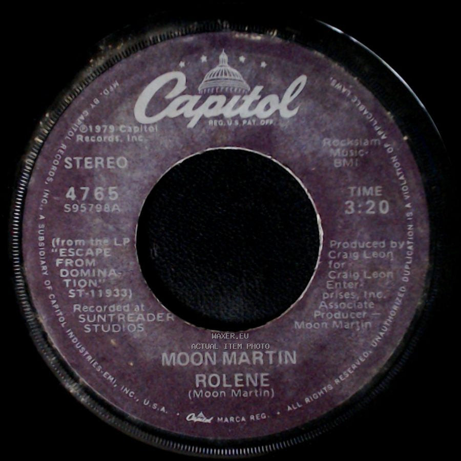 Moon Martin - Dangerous / Rolene side B
