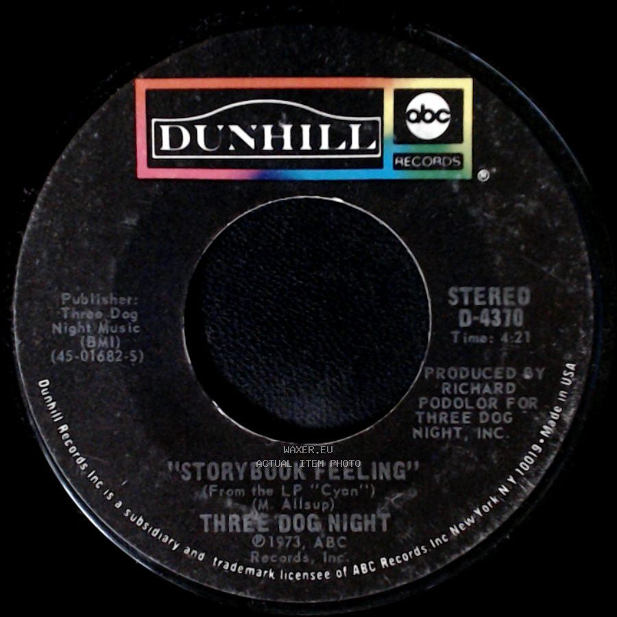 Three Dog Night - Storybook Feeling / Let Me Serenade You side A