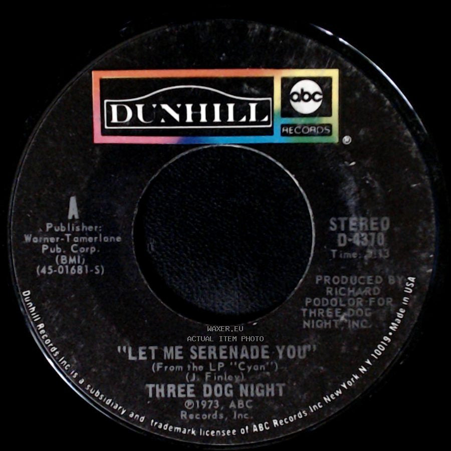 Three Dog Night - Storybook Feeling / Let Me Serenade You side B