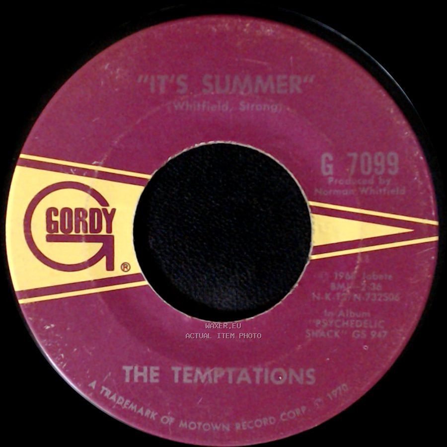 The Temptations - It's Summer / Ball Of Confusion (That's What The World Is Today) side A