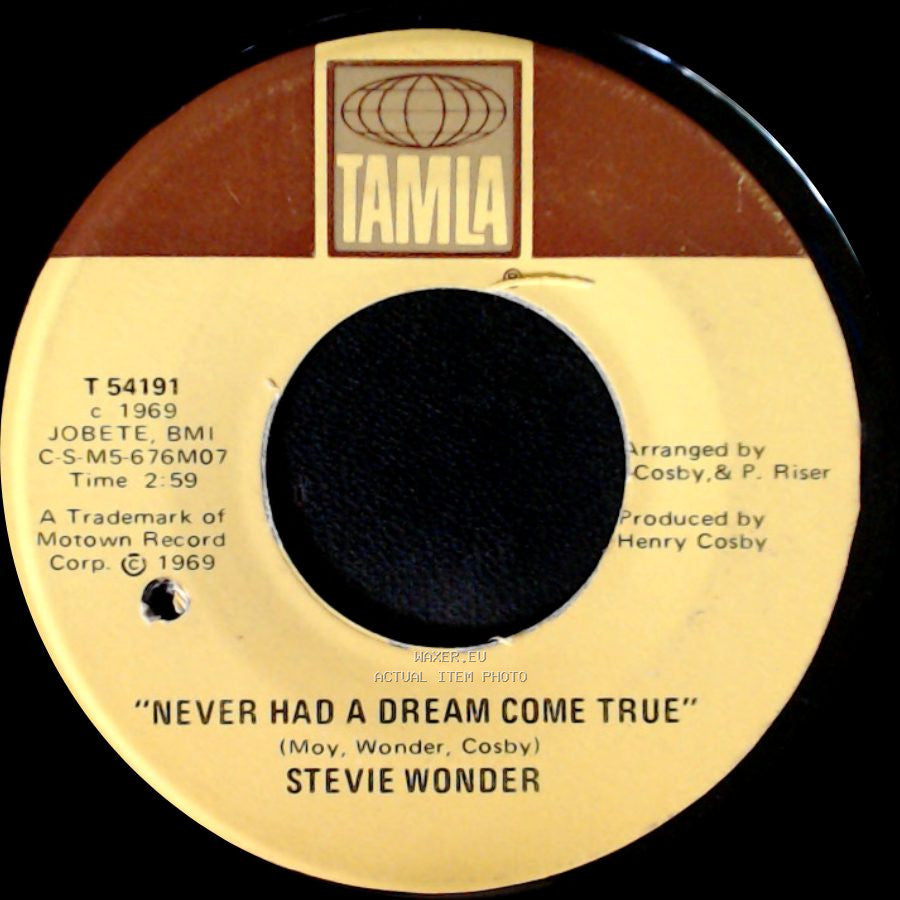 Stevie Wonder - Never Had A Dream Come True / Somebody Knows, Somebody Cares side A