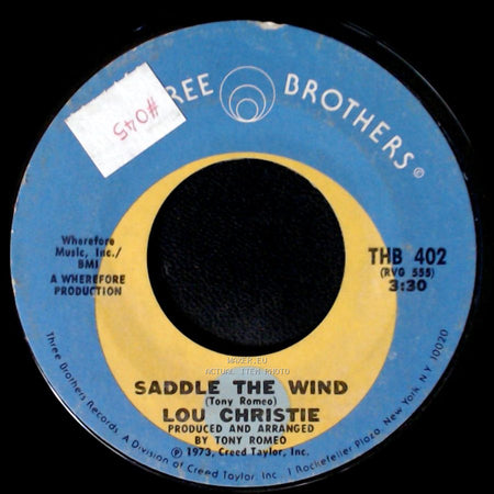 Lou Christie - Beyond The Blue Horizon / Saddle The Wind side B