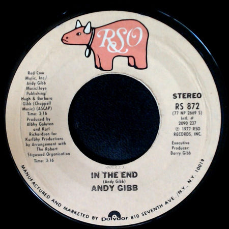 Andy Gibb - I Just Want To Be Your Everything / In The End side B