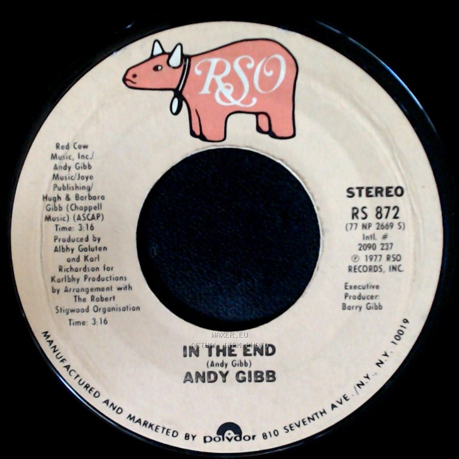 Andy Gibb - I Just Want To Be Your Everything / In The End side B