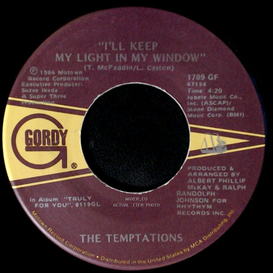 The Temptations - How Can You Say That It's Over / I'll Keep My Light In My Window side B