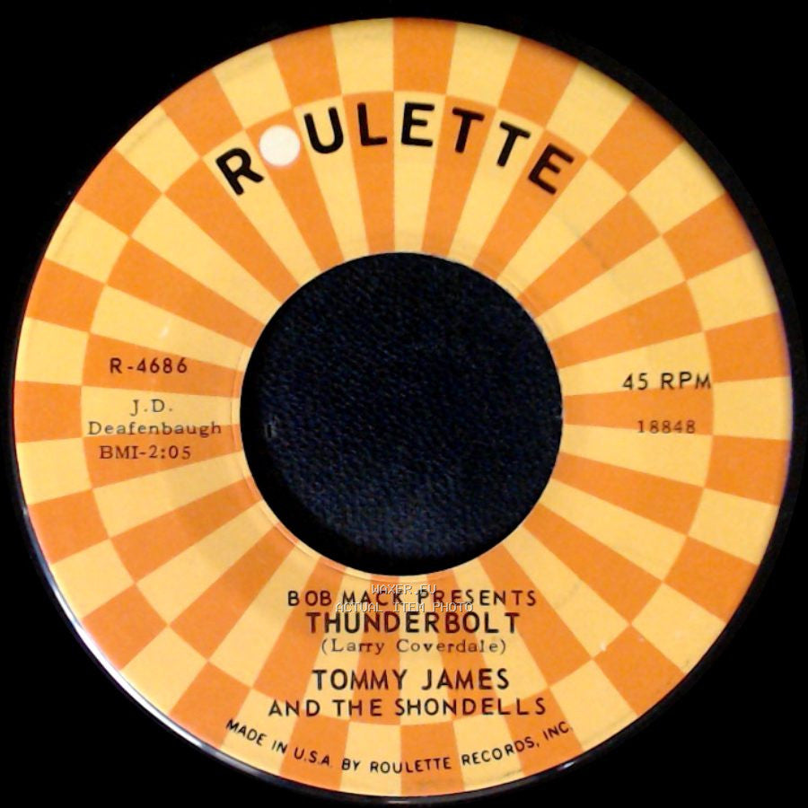 Tommy James And The Shondells - Thunderbolt / Hanky Panky side A