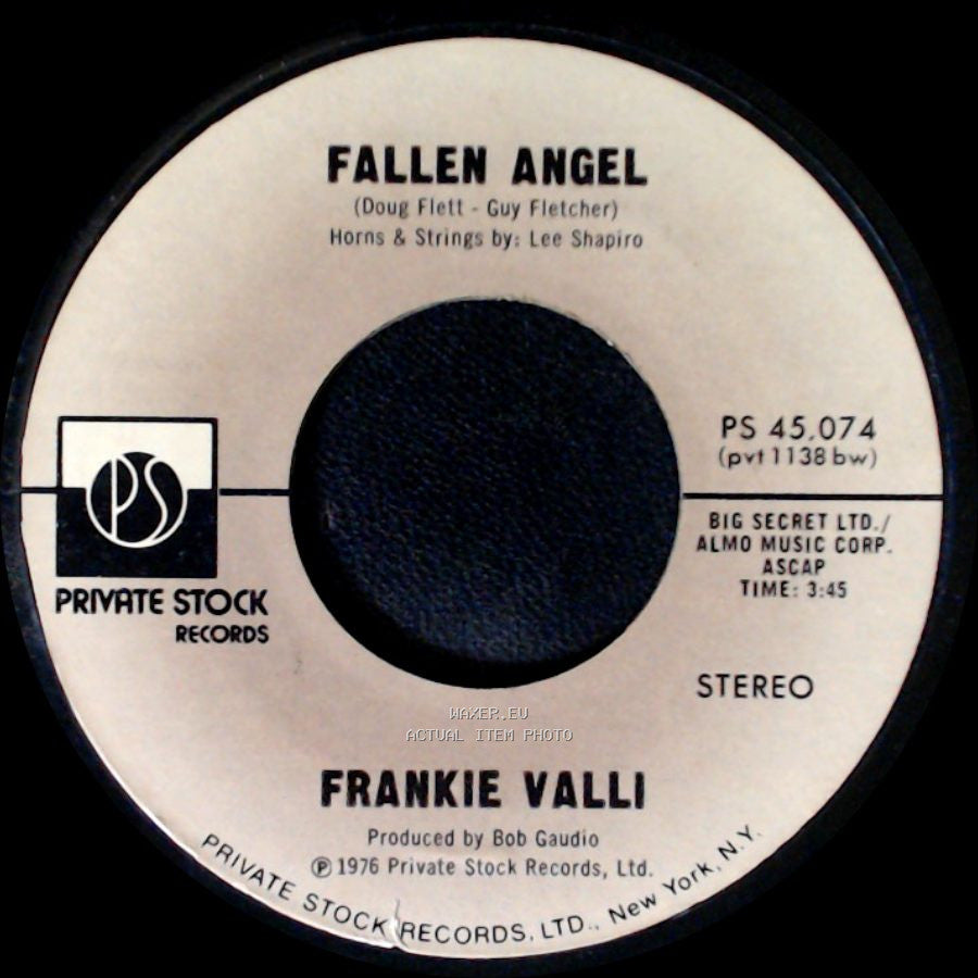 Frankie Valli - Carrie (I Would Marry You) / Fallen Angel side B