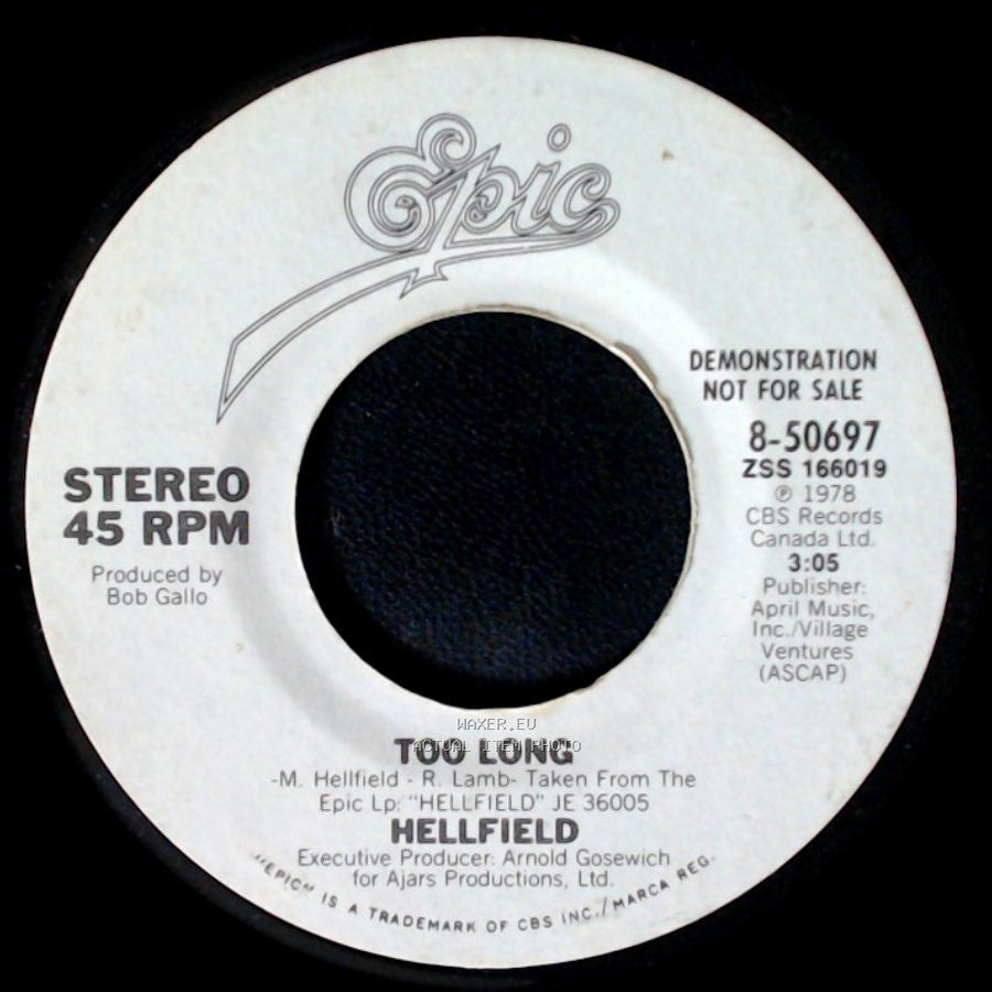 Hellfield - Too Long / Too Long side A