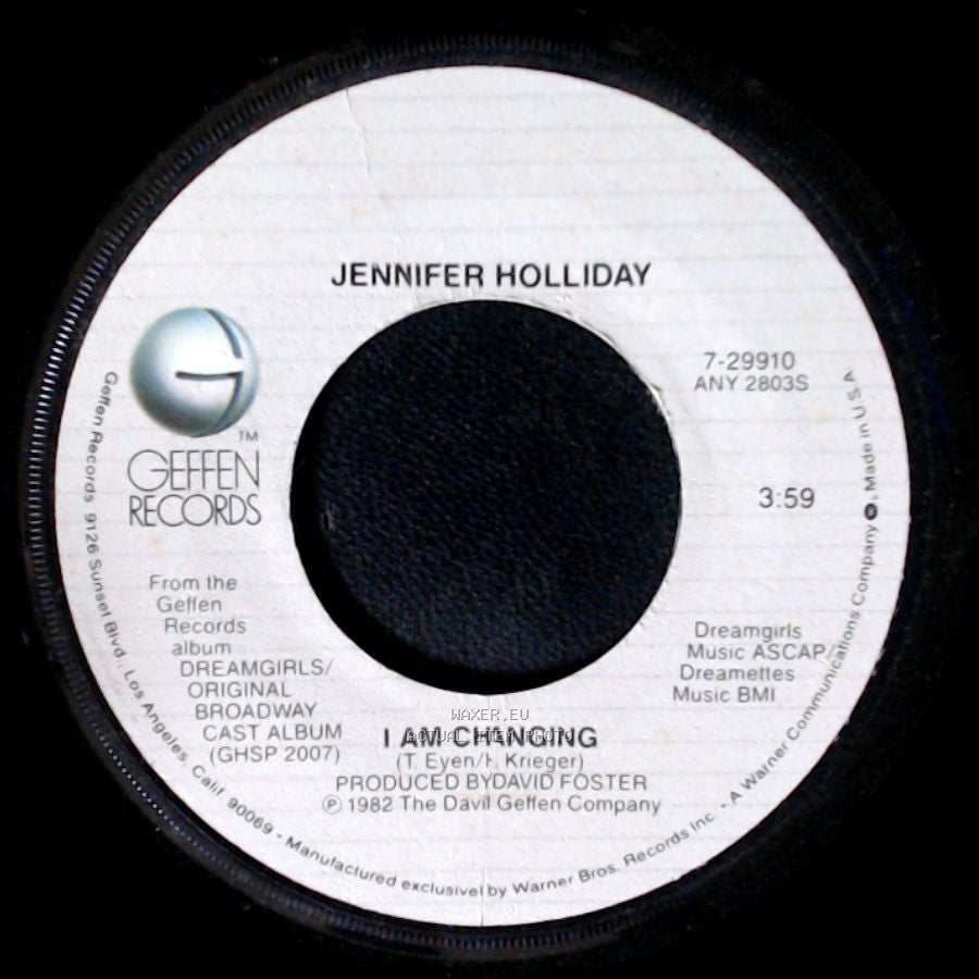 Jennifer Holliday / Dreamgirls Original Broadway Cast - I Am Changing / Cadillac Car side A