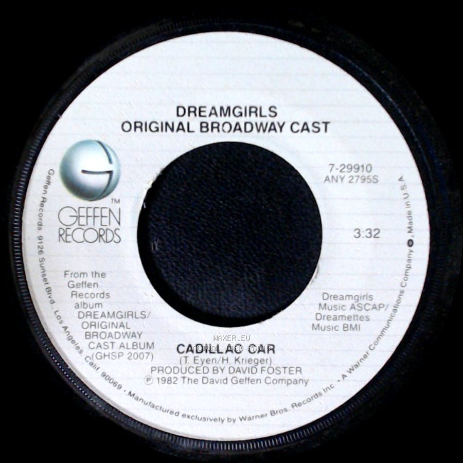 Jennifer Holliday / Dreamgirls Original Broadway Cast - I Am Changing / Cadillac Car side B
