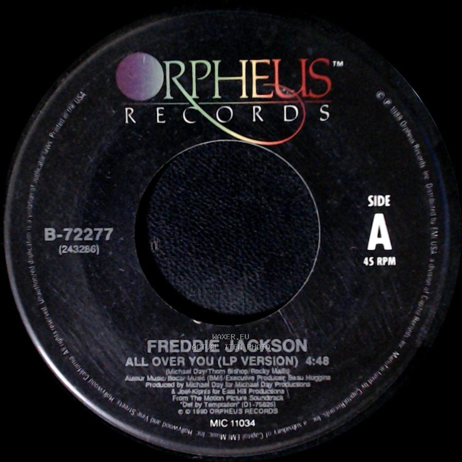 Freddie Jackson - All Over You (Lp Version) / All Over You (Instrumental) side A