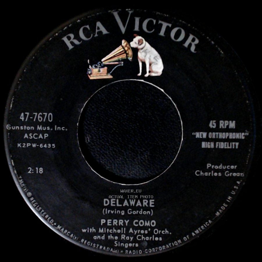 Perry Como - I Know What God Is / Delaware side B