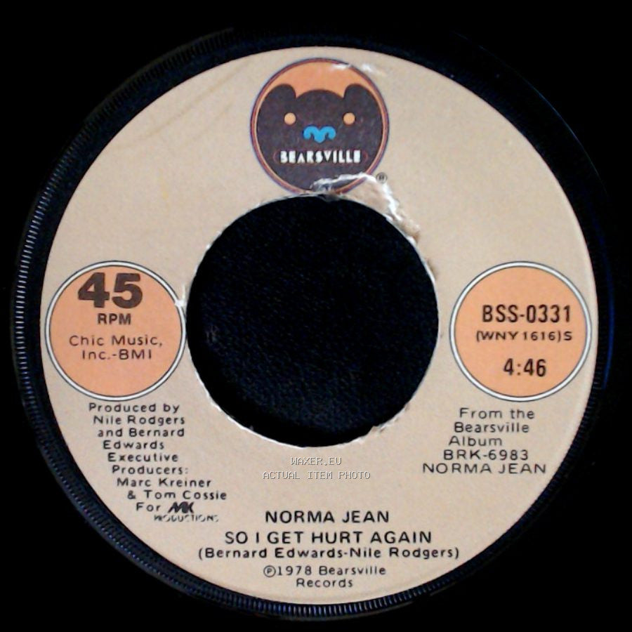 Norma Jean - So I Get Hurt Again / Having A Party (Edit.) side A