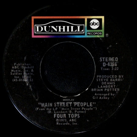 Four Tops - Main Street People / Sweet Understanding Love side A
