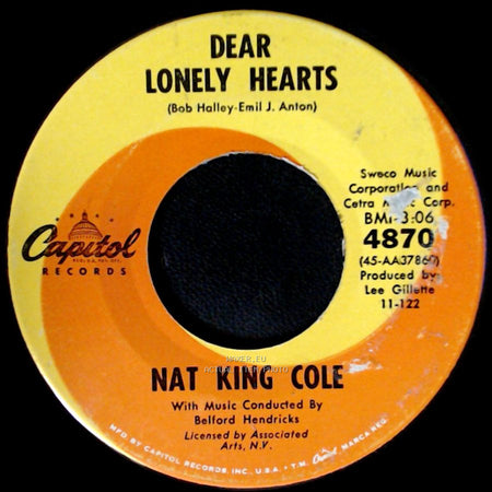 Nat King Cole - Dear Lonely Hearts / Who's Next In Line side A
