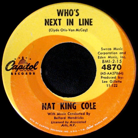 Nat King Cole - Dear Lonely Hearts / Who's Next In Line side B