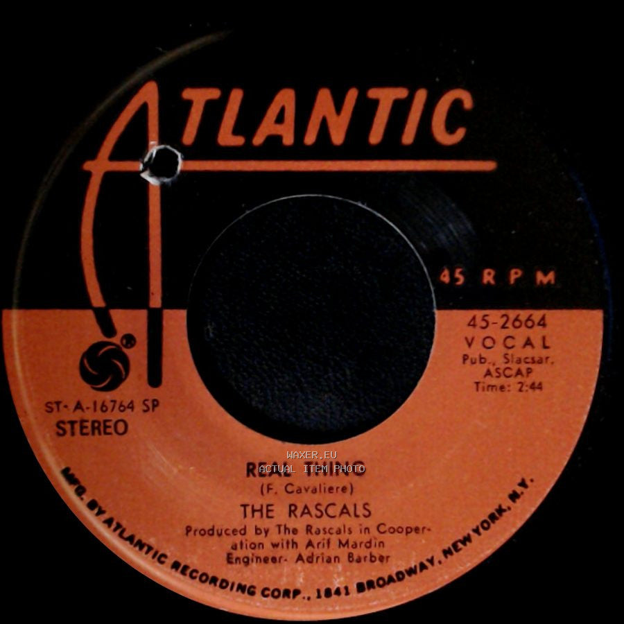 The Rascals - Real Thing / Carry Me Back side A