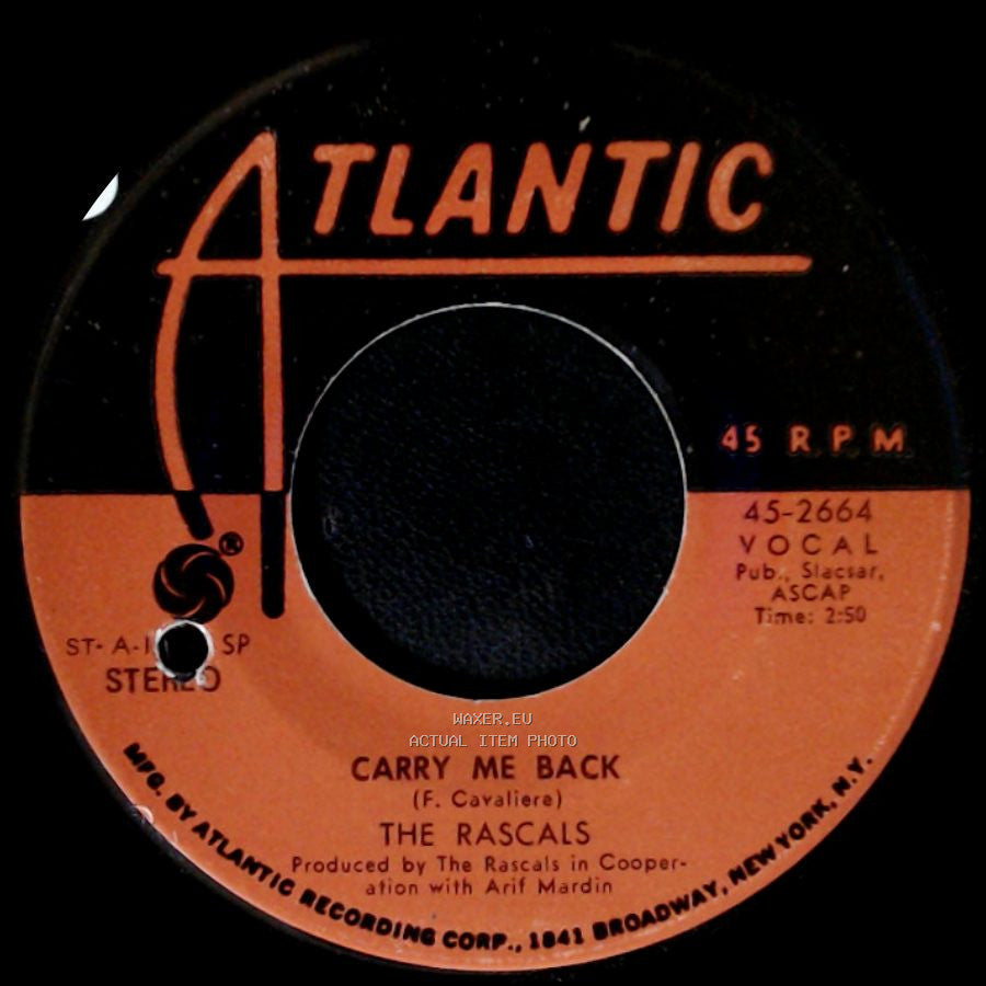 The Rascals - Real Thing / Carry Me Back side B