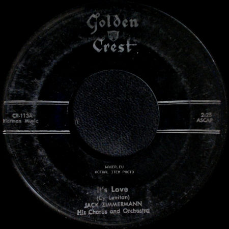 Jack Zimmermann - Sounds Of Love / It's Love side B