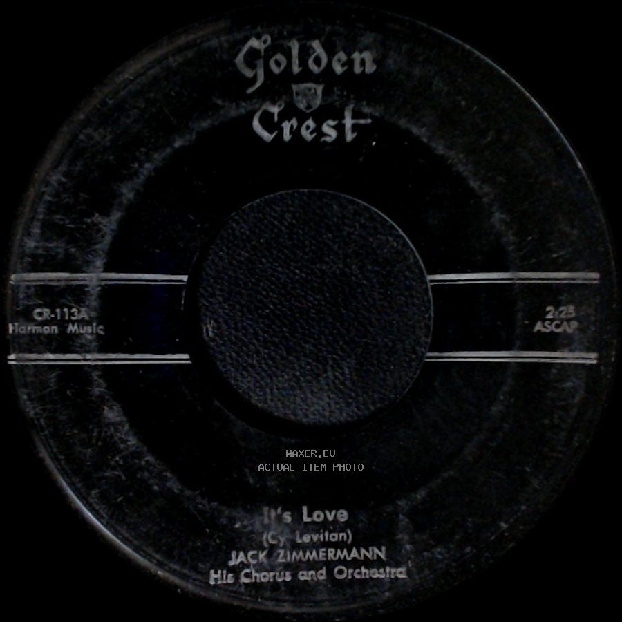 Jack Zimmermann - Sounds Of Love / It's Love side B