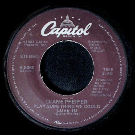 Diane Pfeifer - Play Something We Could Love To / Sing You To Sleep side B